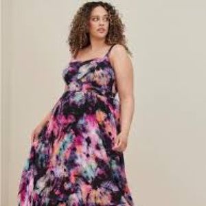 Tie Dye Torrid Size 2 Maxi Dress